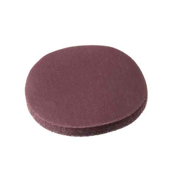 Круг наждаковий на липучці 125 мм, папір клас E, щільність 220 г/м², К180, 10 од. INTERTOOL BT-0564 Київ