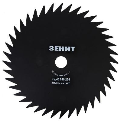 Нож для газонокосилки Зеніт к садовому триммеру 255х25.4 мм 40 зубцов (40040254) Винница - изображение 2
