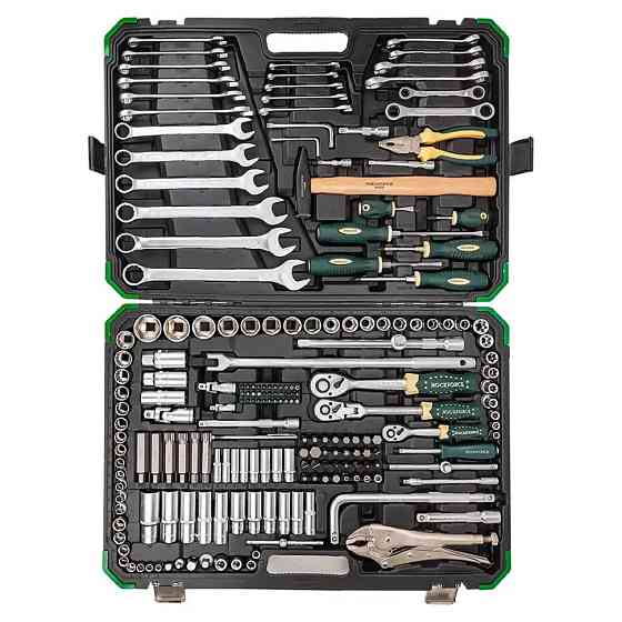 Набір інструментів 202+2пр. 1/4", 3/8", 1/2" (6гр., 12гр.) Rockforce RF-42022+2 Одеса