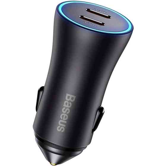 Автомобільний зарядний пристрій Baseus Golden Contactor Pro 2Type-C 40W (CGJP000013) Dark Grey Рівне