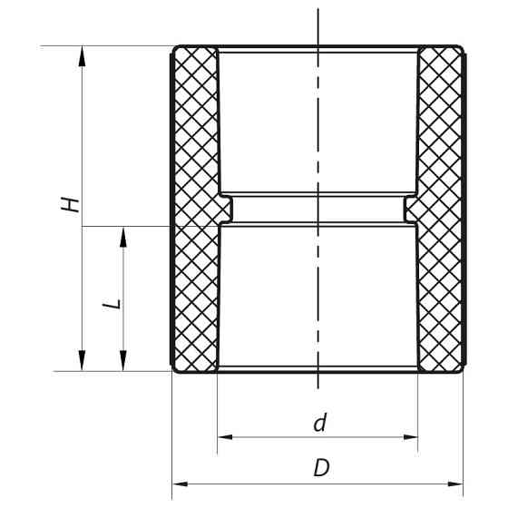 Соединительная муфта 63 PPR KOER K0006.PRO (KP0008) Киев