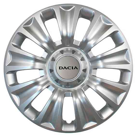 Автомобільні модельні ковпаки R16 Dacia 424 4шт, SJS, сріблясті Київ