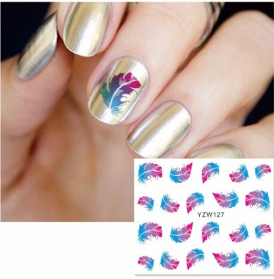 Наклейки для нігтів "Пір'ячко" STZ-141 Київ - фото 1