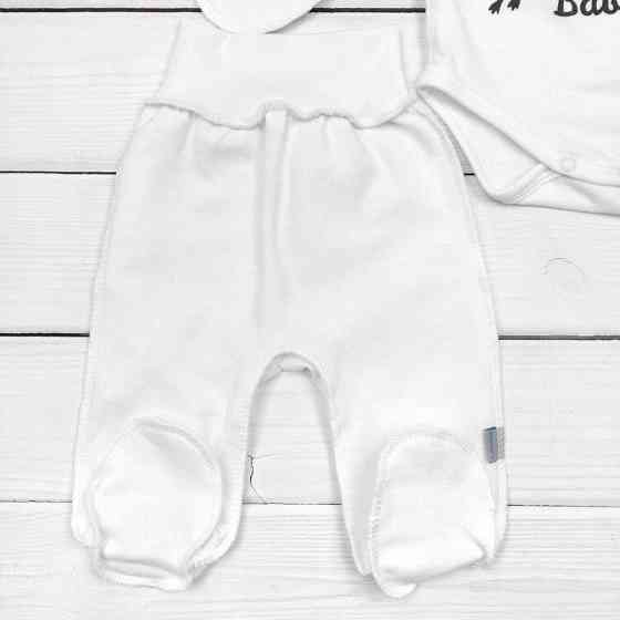 Дитячий комплект боді з повзунками Hello Baby зріст 62 см (1 - 3 місяця) Malena Молочний Кривий Ріг