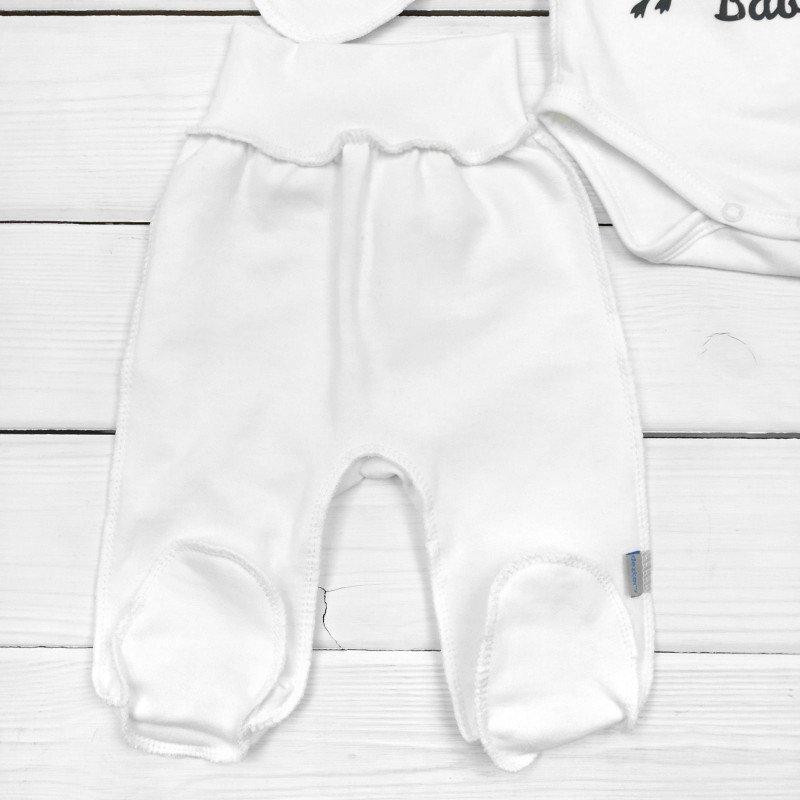 Дитячий комплект боді з повзунками Hello Baby зріст 62 см (1 - 3 місяця) Malena Молочний Кривий Ріг - фото 3