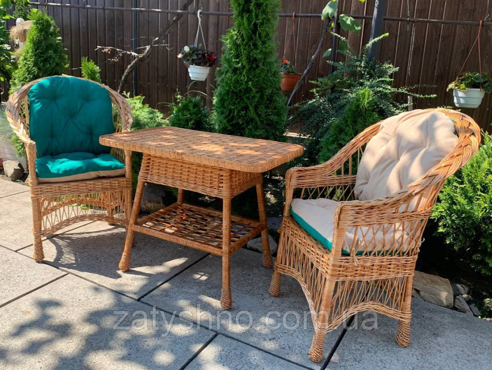 Мебель плетеная с двухсторонними накидками, комплект Киев - изображение 3