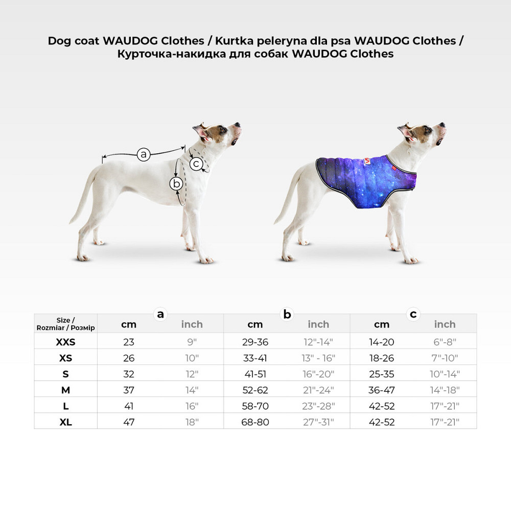 Курточка-накидка для собак WAUDOG Clothes, рисунок 