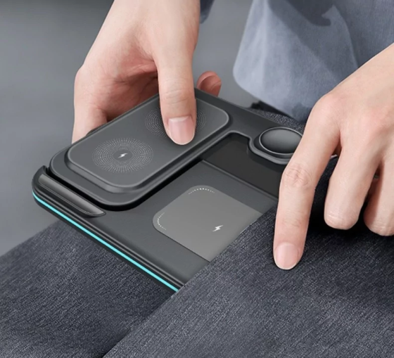 Бездротова зарядна станція OJD-95 Wireless Charger Stand (з функцією MagSafe) 15W Київ