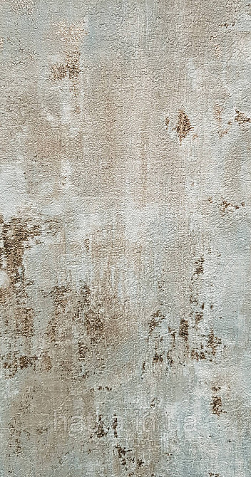 Шпалери вінілові на флізеліні AS creation Della Natura 1.06Х10 під штукатурку під бетон бірюзові золотисті Київ - фото 2
