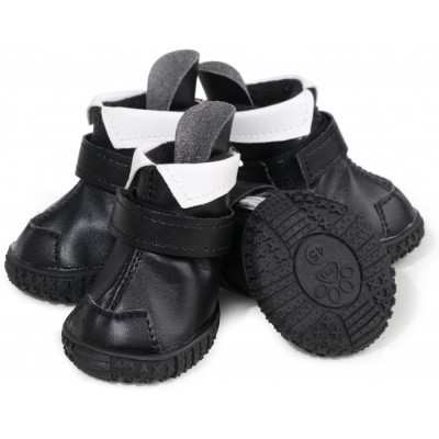 Ботинки для собак Ruispet для малых пород, с флисовой подкладкой 4 шт №4 черные (2700000033029) Винница - изображение 1