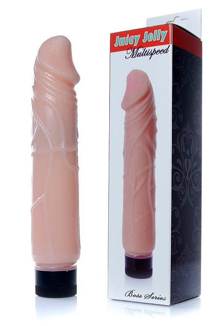 Вібратор Boss Series - Juicy Jelly Multispeed Skin, (довжина 22 см, діаметр 4 см) BS6700074 Sex Aura Київ - фото 2