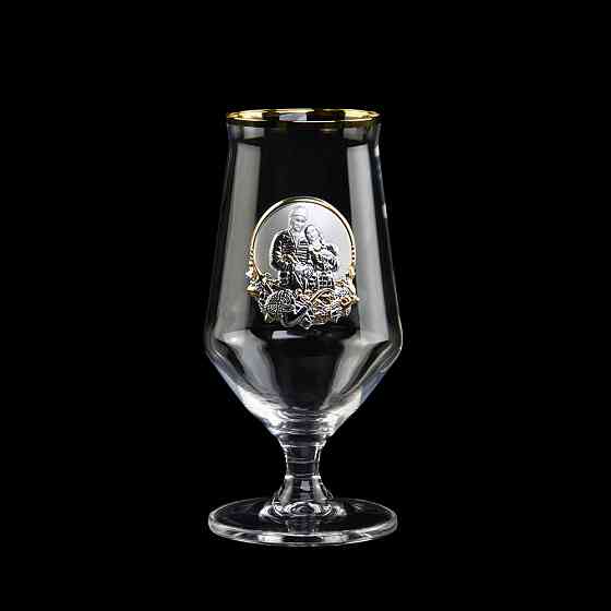 Набір для пива “КОЗАЦЬКИЙ” 6 келихів 470 мл, кришталь, золото Рівне