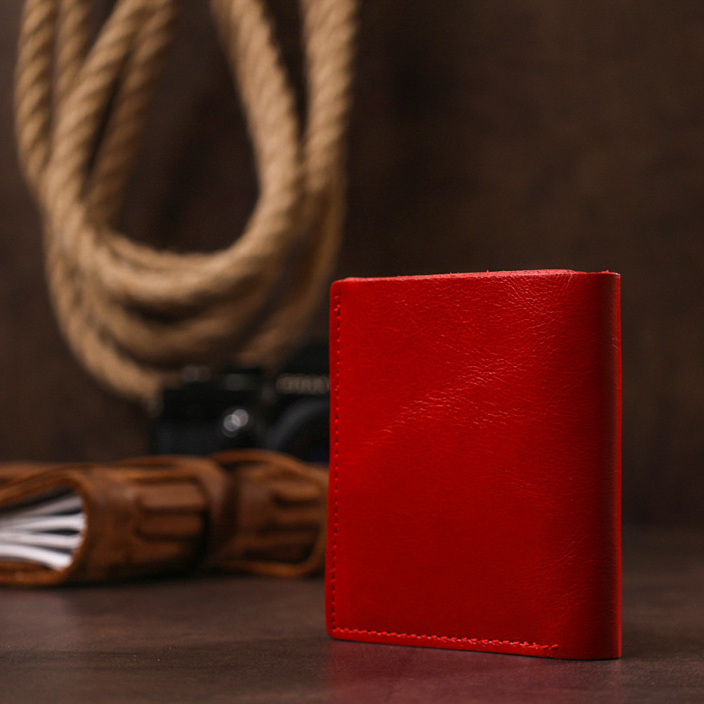 Практичное женское портмоне Shvigel 16503 Красный Киев - изображение 9