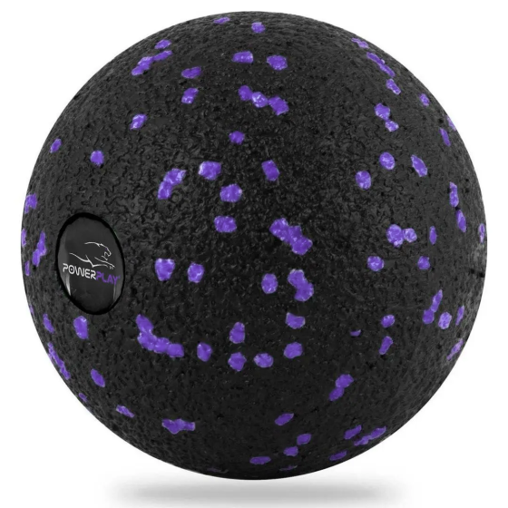 Масажний м'яч PowerPlay PP-4350 Epp Massage Ball (d8) Чорно/Фіолетовий Каменское