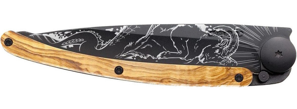 Універсальний Складаний Ніж з лазерним гравіюванням Козеріг Deejo "37 грам" (1GB000179) Нержавіюча сталь Нововолинськ - фото 8