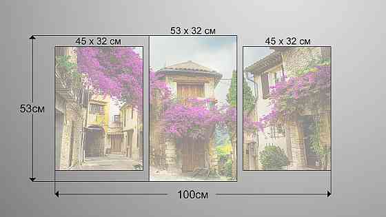 Модульна картина Місто Квіти Art-26_3 Київ