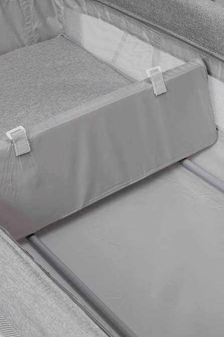 Ліжко-манеж дитяче з другим ярусом та пеленатором VELANO Tino, light grey Київ - фото 10