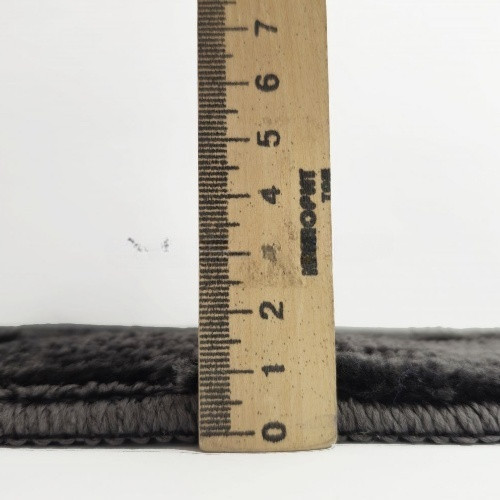 Килимок для ванних кімнат поліпропіленовий TM DarianA Standard u-cut 60*50 сірий геометрія Житомир - фото 5