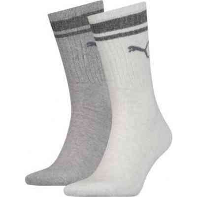 Носки Puma Crew Heritage Stripe Unisex 261058001-002 світло-сірий 39-42 (8718824801056) Винница