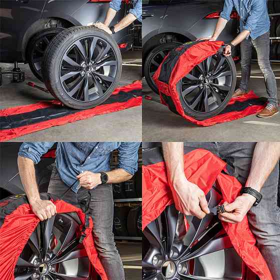 Преміум набір чохлів для коліс 4шт "SUV WheelStar PRO" XL/SUV 16"-22" чорні Heyner, 735100 Київ