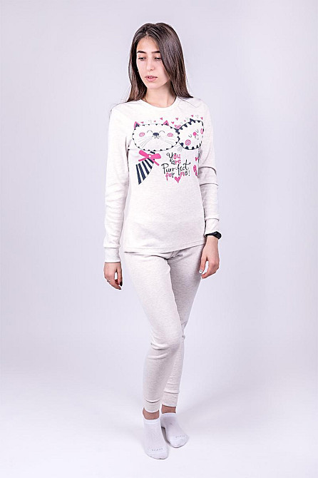 Домашній жіночий комплект (піжама), рожева Україна топ Крохатушка Одяг Київ - фото 3