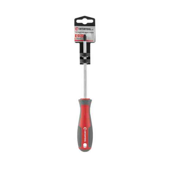 Викруткa хрестова, PH2×125 мм, Cr-V INTERTOOL VT-3321 Киев