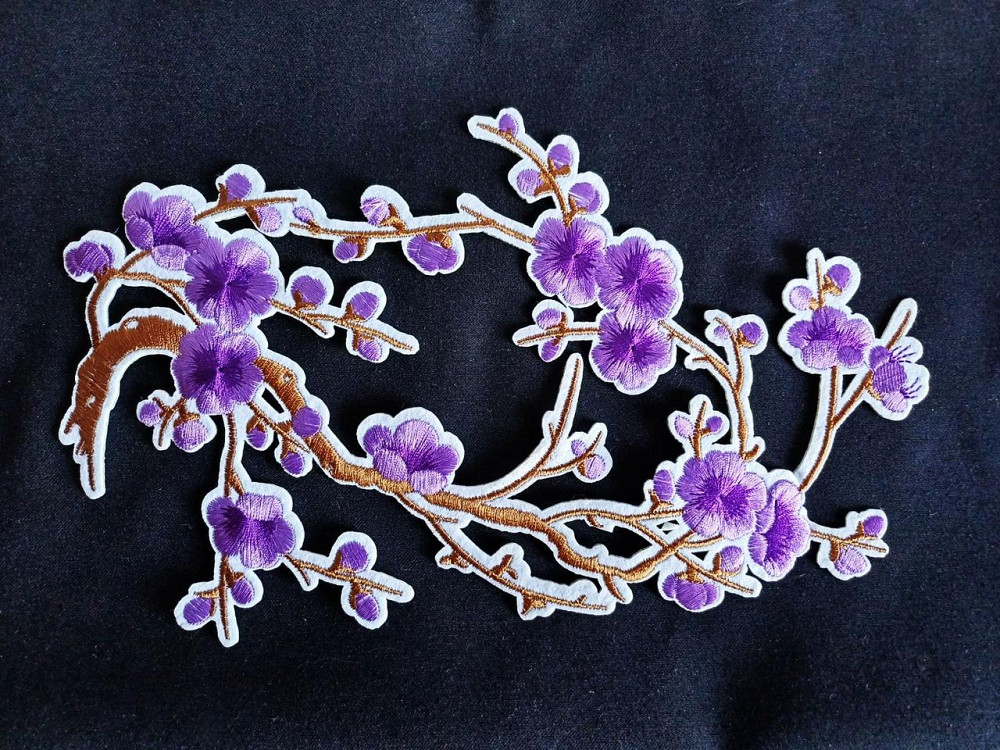 Аппликация на одежду термо Сакура фиолетовая Киев - изображение 2