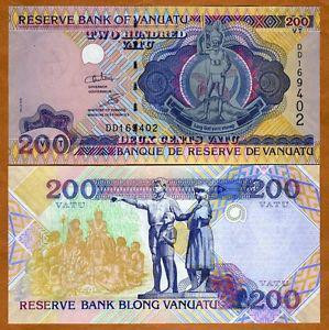 Вануату / Vanuatu 200 vatu (1995) Pick 8 UNC Полтава - фото 1