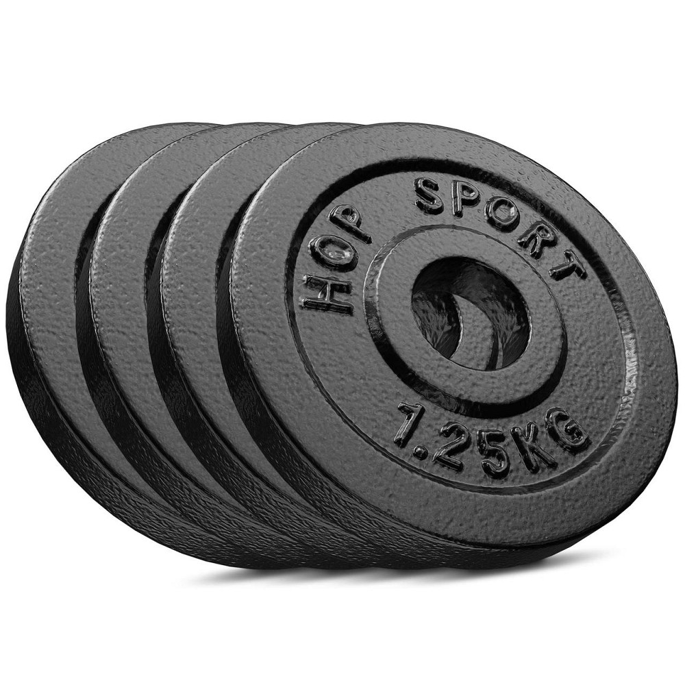 Сет з металевих дисків Hop-Sport Strong 4x1,25кг Киев - изображение 1