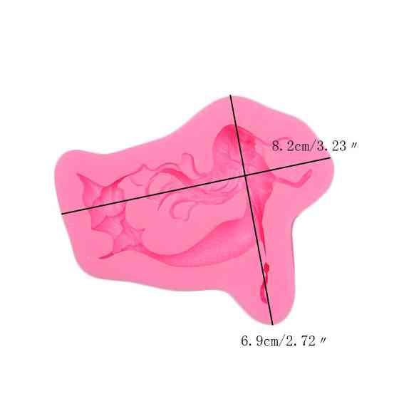 Молд кондитерский Русалка 69 на 82 мм розовый Киев