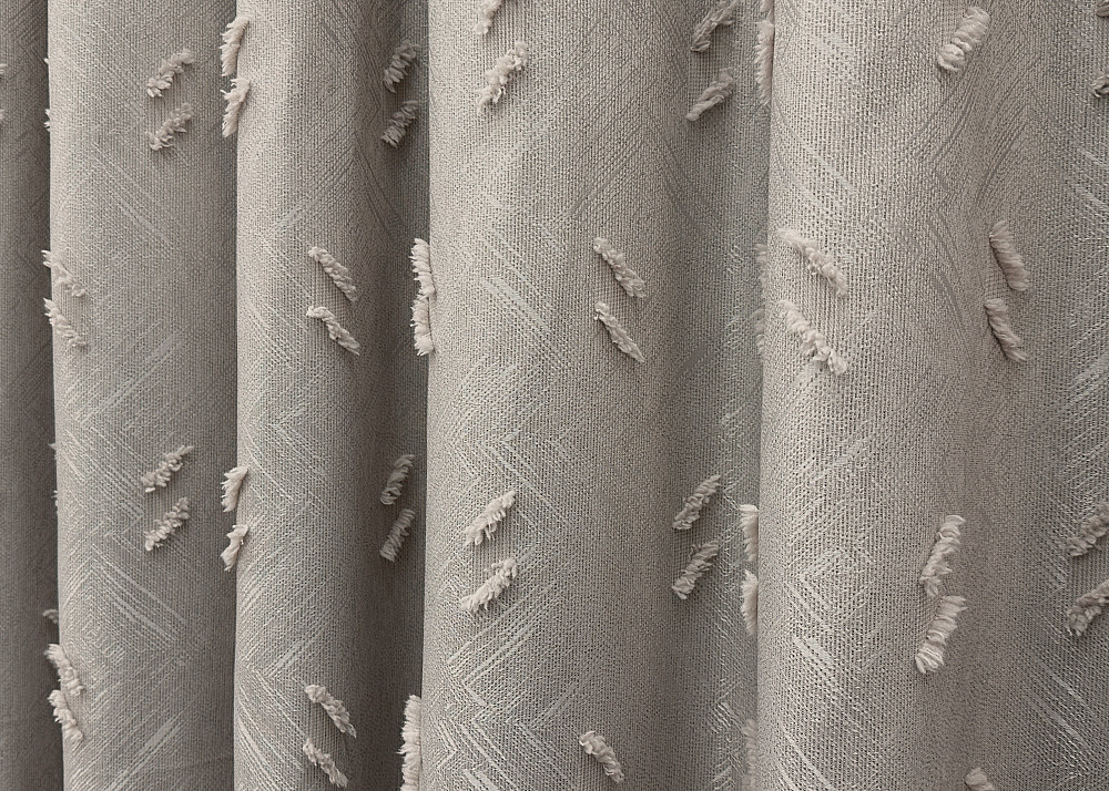 Комплект штор VR-Textil Льон Букле № 1884ш Тауп 150х290 см 2 шт (33-0912) Київ - фото 8