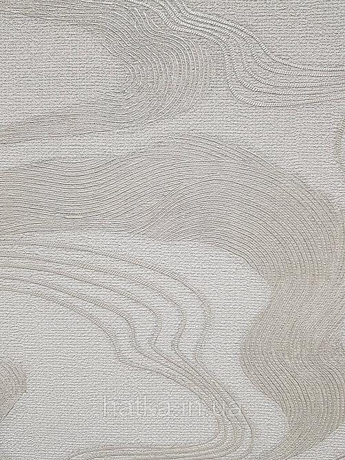 Обои виниловые на флизелине Marburg Kumano 1.06х10 абстракция волны структурные серебристые на белом 34584 Киев - изображение 4