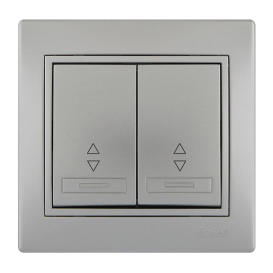 MIRA сірий металік Вимикач внутрішній прохідний 2кл зі вставкою Лезард Житомир - фото 1