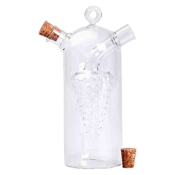 Yiwu Пляшка для олії та оцту 2 в 1 подвійна 380 мл скло HP-34-12 Киев