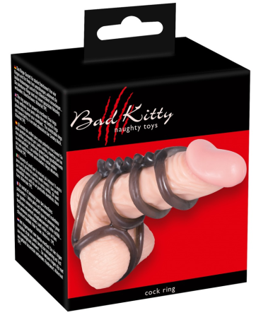 Насадка Bad Kitty из шести колец Sex Aura Киев