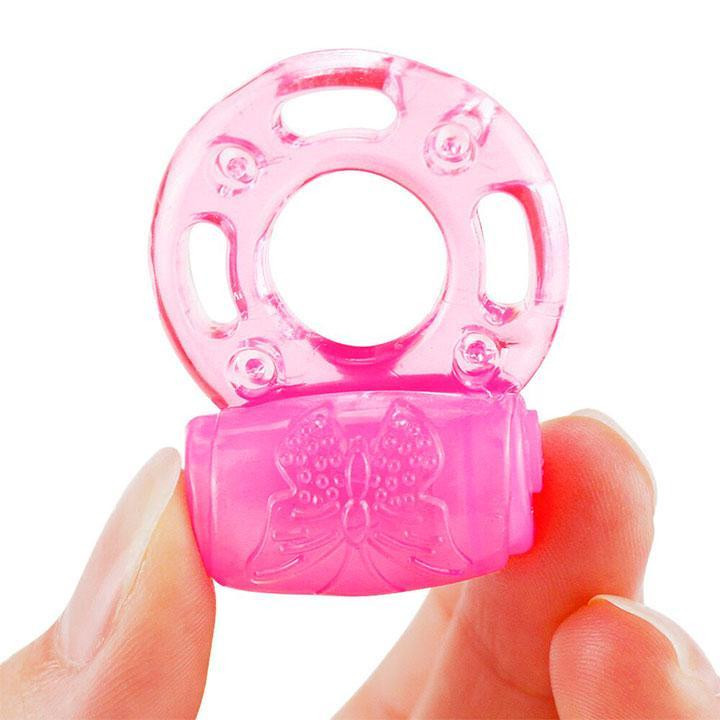 Еластичне ерекційне кільце з вібрацією - Рожевий Вінниця - фото 4
