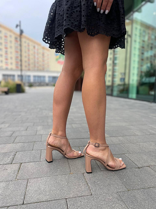 LIRIO Босоніжки жіночі капучино шкіряні LIRIO L0275/8073-72 літні на підборах / Стильні босоніж Коломыя - изображение 8