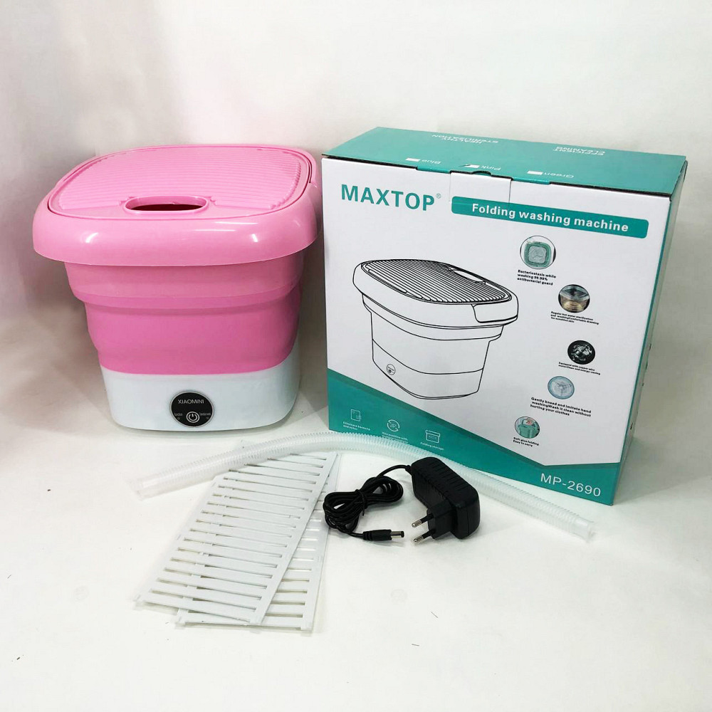 Міні пральна машина для шкарпеток MAXTOP, Малогабаритна пральна машина, Пральна UW-772 машина переносна Київ - фото 3