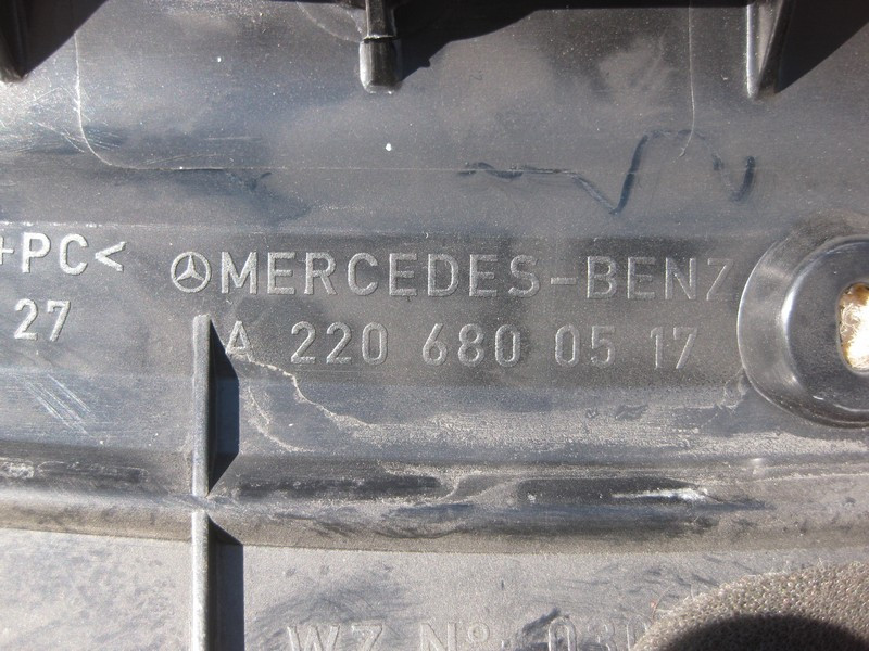 Mercedes-Benz  A2206800517 1A24 Ліва нижня накладка - кришка панелі приладів - торпеди S-Class W220 Одесса - изображение 5
