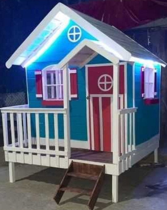 Ігровий дерев'яний будиночок/ Детский игровой домик на подарок Киев - изображение 3