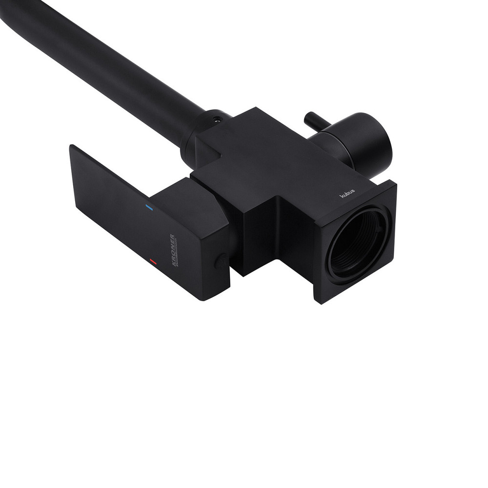 Смеситель для кухни с подключением к фильтру Kroner KRP Edelstahl Kubus - SCH03810 черный Киев - изображение 7