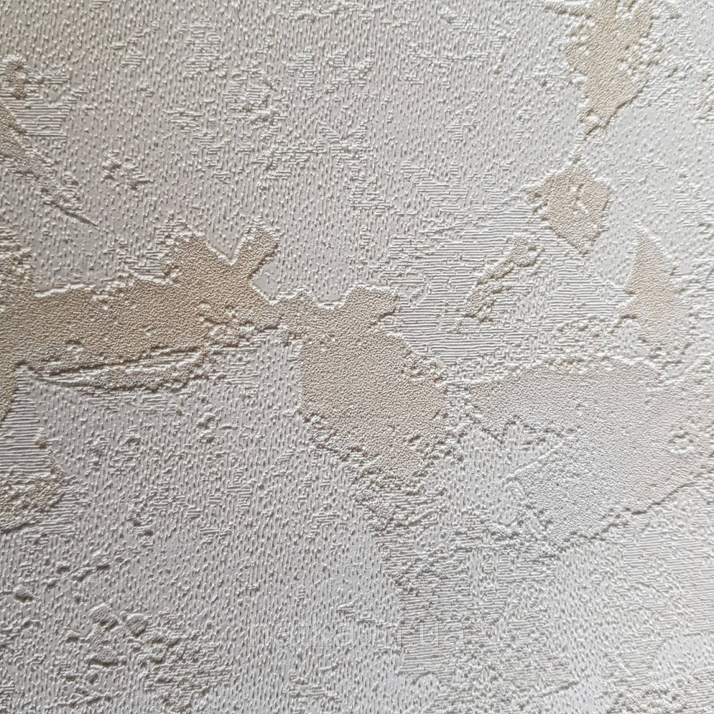 Шпалери метрові вінілові на флізелін 24 Carati Cristiana Masi під штукатурку структурні білі, з золотистим Київ - фото 1