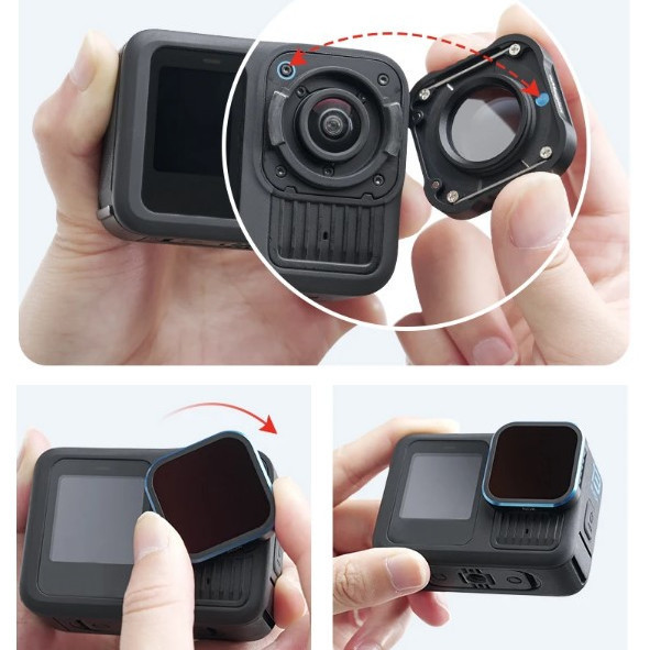 Фільтр GoPro 13 CPL поляризаційний регульований фіксатор водонепроникний aMagisn AP13-F Київ - фото 4