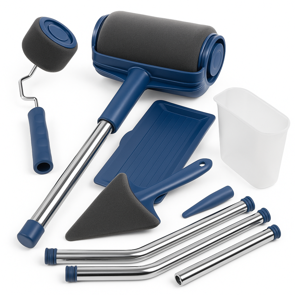 Набор для покраски стен потолка пола валик с резервуаром Paint Roller 5 в 1 SI-80 Львов - изображение 10