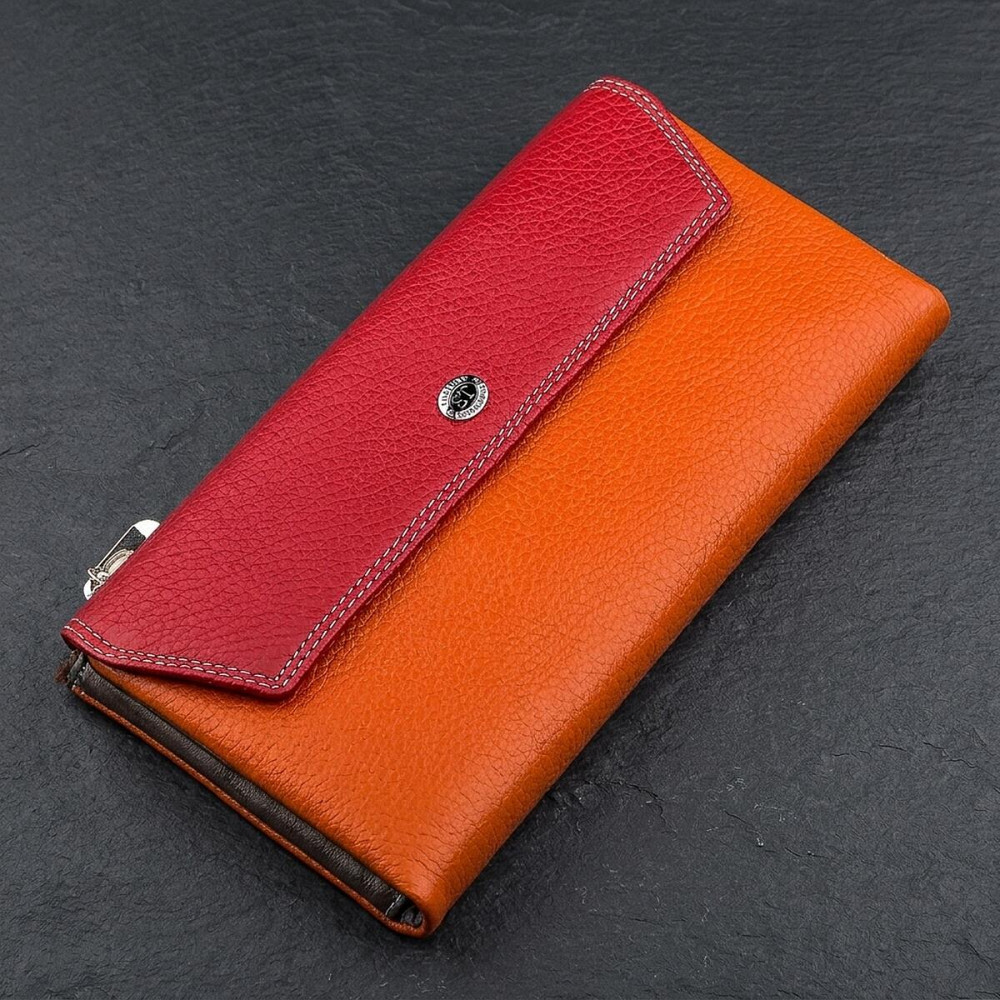 Гаманець жіночий ST Leather 18406 (SB42-2) багатофункціональний Червоний Київ - фото 8