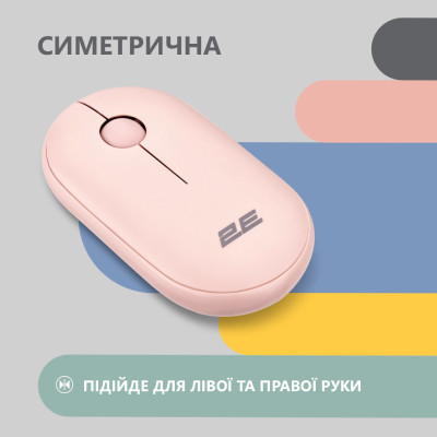 Мишка 2E MF300 Silent Wireless/Bluetooth Mallow Pink (2E-MF300WPN) Вінниця - фото 4
