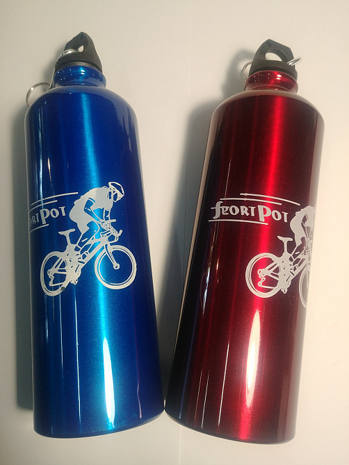 Велосипедна фляга (алюмінієва) (750ml) (колір в асортименті) Мукачево - фото 1