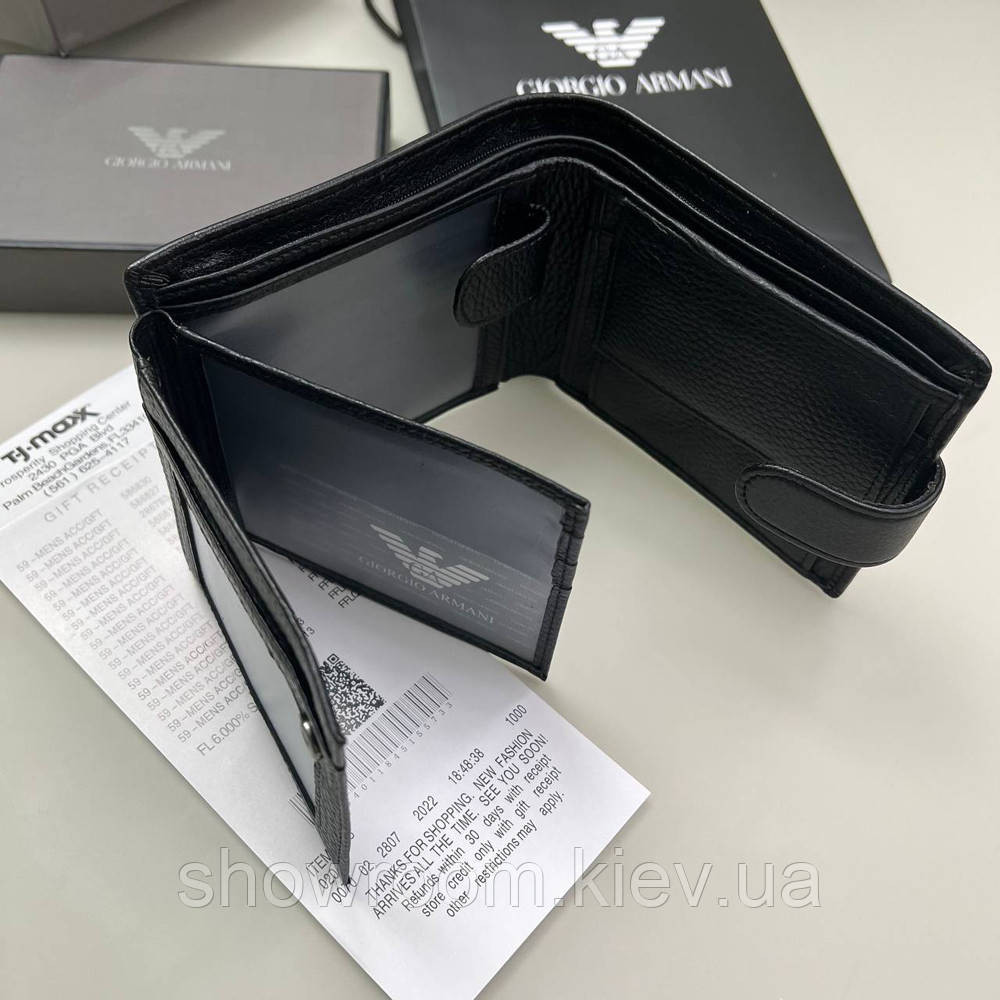 Чоловіче брендове портмоне з монетницею (2098) подарункова упаковка Київ - фото 3