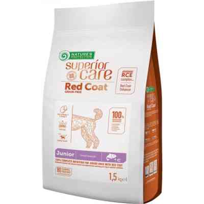 Сухой корм для собак Nature's Protection Superior Care Red Coat Grain Free Junior Mini Breeds 1.5 кг (NPSC47228) Винница