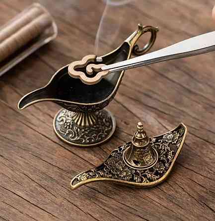 Вінтажна металева пахощева лампа – аромалампа у східному стилі для дому, офісу та подарунків Київ